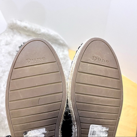 *Dune London | Graci Rhinestone Leather & Fabric Studded Espadrille Size 8 - Picture 9 of 14